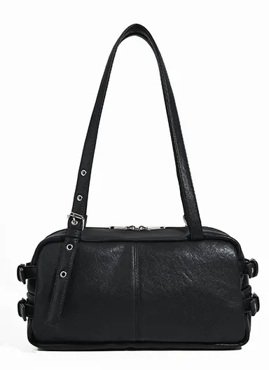 Chic Side Belt Bag M with Adjustable Strap - Black