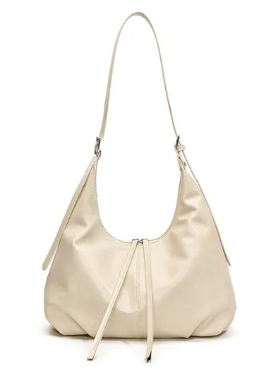 Cute Retro Bag Women's Shoulder Bag with Adjustable Strap - Beige