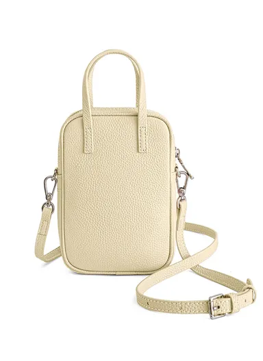 Urban Chic Double Function Handheld Crossbody Bag - Beige