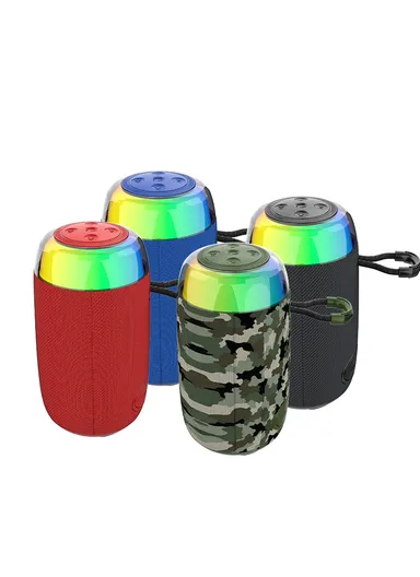 2" Portable Bluetooth Speaker Stereo HiFi Subwoofer Wireless Speaker with Aux TF Card &amp; FM Radio Support ZQS-L05 - Blue