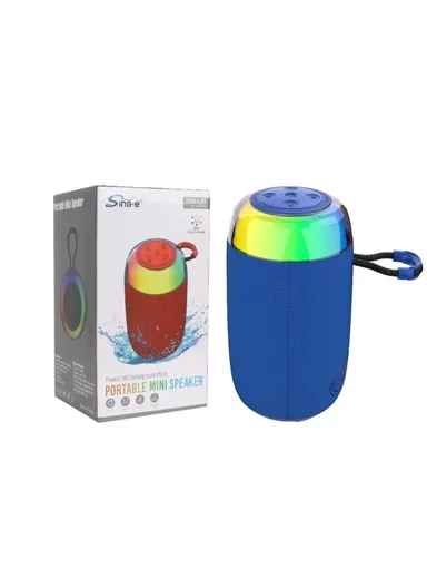 2" Portable Bluetooth Speaker Stereo HiFi Subwoofer Wireless Speaker with Aux TF Card &amp; FM Radio Support ZQS-L05 - Blue