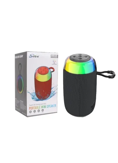 2" Portable Bluetooth Speaker Stereo HiFi Subwoofer Wireless Speaker with Aux TF Card &amp; FM Radio Support ZQS-L05 - Black