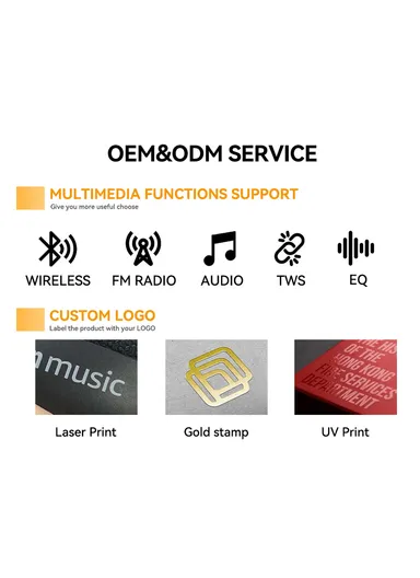 4" Multi-function Bluetooth Speaker 5W Single Amplifier Drives a Colorful Audio World with Wired Microphone ZQS14103 - Black