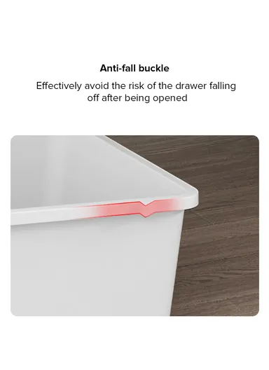 5-Tier 4 Big &amp; 2 Small Lockable Drawers Giraffe &amp; Bear Design Children's Plastic Storage Cabinet with Wheel Legs, Multi-Use Bedroom Cabinet Organizer 5875 (W57 x D38 x H121)cm - White