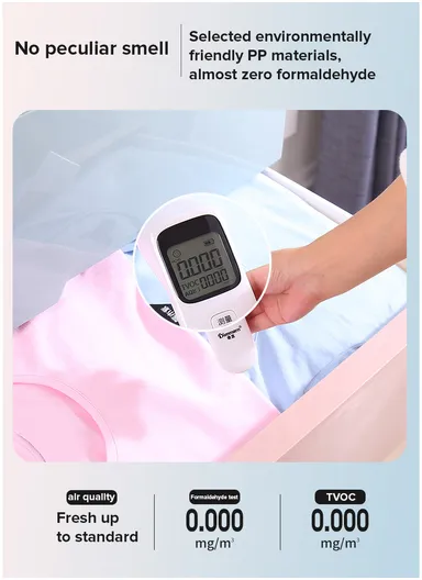 5-Tier 4 Big &amp; 2 Small Lockable Drawers Plastic Storage Cabinet with Wheel Legs, Multi-Use Bedroom Cabinet Organizer 5825 (W58 x D40 x H123.5)cm - Multicolor