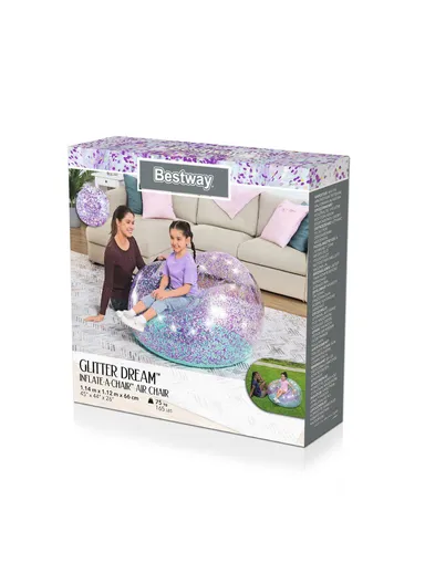 Glitter DreamInflate-A-Chair Kids Air Chair 75115 114x112x66cm 