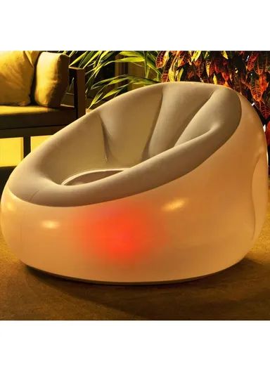 Inflatable Chair, Outdoor Armchair with LED Lights 75086 102x97x70cm 