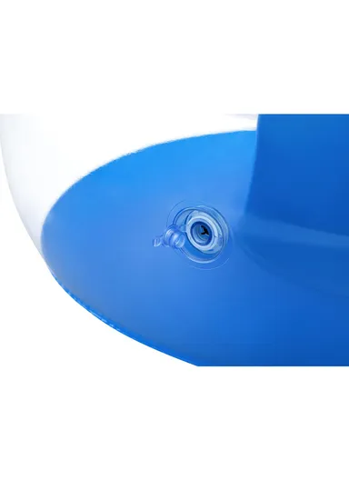 Inflatable PVC Round Sofa Foldable &amp; Reclining 75138 112x70cm - Blue