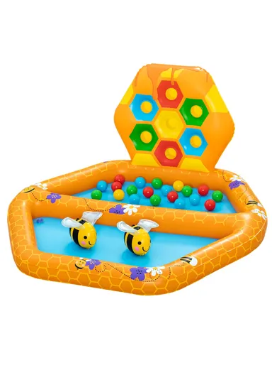  2 in 1 Lil' Beehive Baby Pool With 2 Ball 127x119x61cm