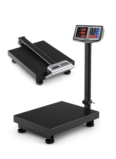 200Kg Foldable Double-Sided LED Display Electric Platform Scale, 4V Rechargeable Heavy Duty Scale with Power Switch SC-2 (L50 x W40 x H70)cm
