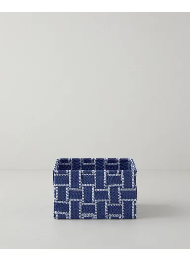 Shine Basket 16x16x9 cm Navy blue