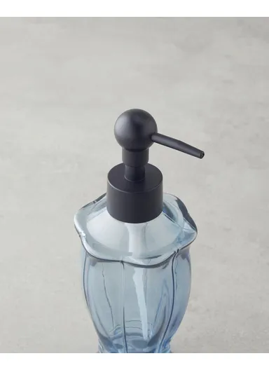 Emily Bathroom Liquid Soap Dispenser 7x7x19 cm Blue