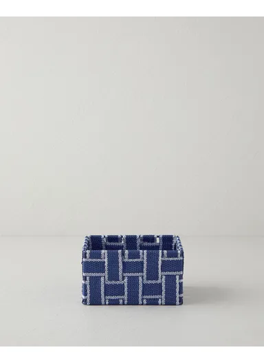 Shine Basket 14x14x7 cm Navy Blue