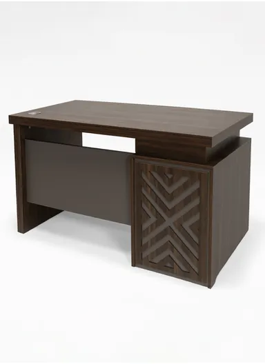 120cm Small Design Office Desk with Drawer Storage, Melamine Board Office Desk BC2464 (W120 x D60 x H76)cm