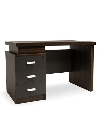 120cm Small Design Office Desk with Drawer Storage, Melamine Board Office Desk BC2464 (W120 x D60 x H76)cm