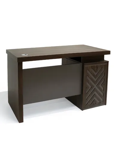 120cm Small Design Office Desk with Drawer Storage, Melamine Board Office Desk BC2464 (W120 x D60 x H76)cm