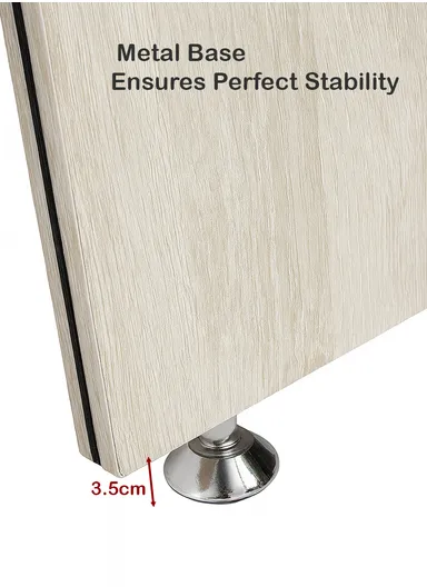 120cm Small Design Office Desk with Drawer Storage, Melamine Board &amp; Iron Frame Office Desk AB-227 (W120 x D60 x H77)cm