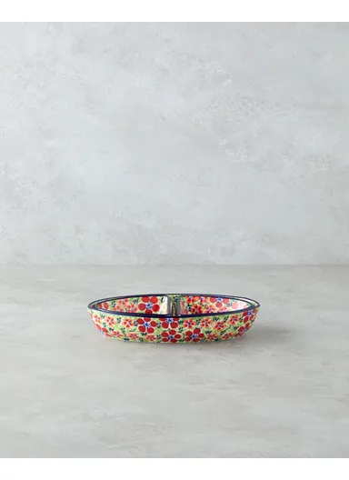 Botanic Appetizer Plate 3 Pieces Stoneware 23x12x4 cm Colorful