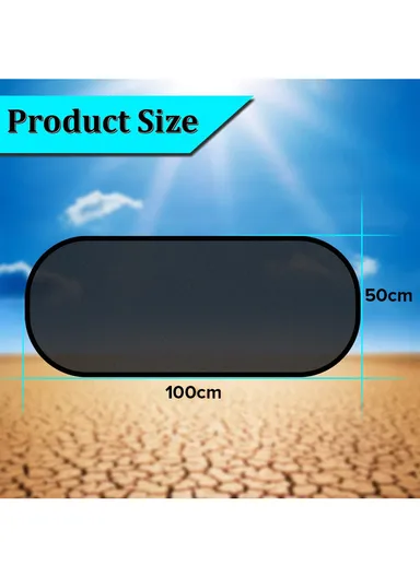 Car Rear Window Sunshade with Suction Cup, Sun UV Rays Protection for Car Back Window (L50 x W100)cm