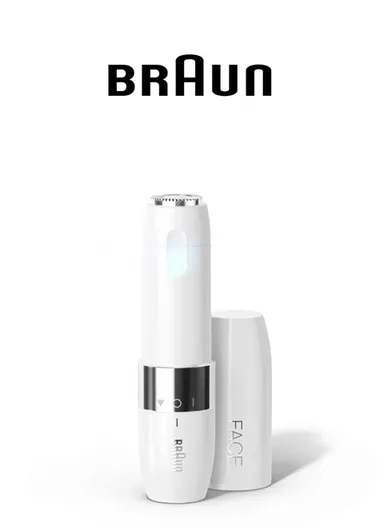 Braun Face Mini Hair Remover for Women, Efficient and Smooth Facial Hair Removal Anytime, Anywhere, Mini-Sized Design For Portability, Gifts for Women, FS1000