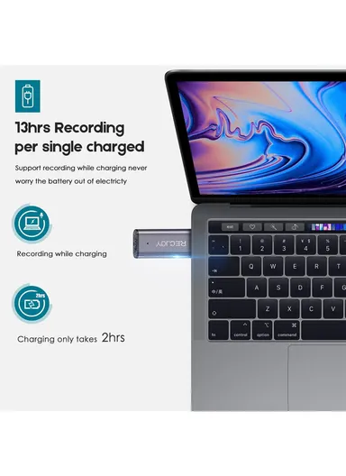 Tecnolux Mini Digital USB Voice Recorder for Lectures &amp; Meetings 32GB Rechargeable