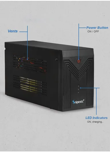2000VA Sinewave &amp; Squarewave UPS Battery Backup &amp; Surge Protector 10A Battery Power Supply, Dataline Protection