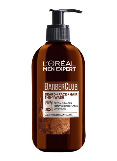 Men's Expert Barber Club Beard, Face &amp; Hair Wash, 200ml