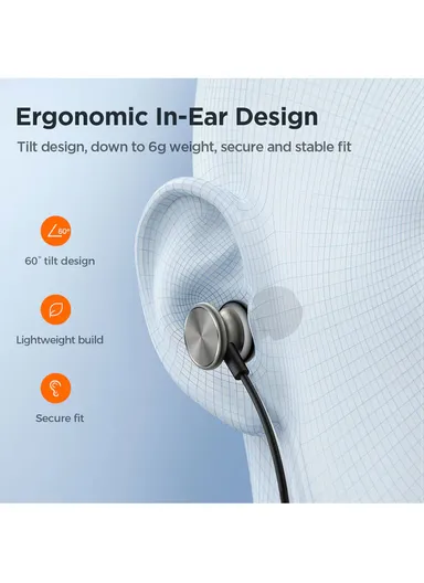 1.2m 3.5mm Wired Series In-Ear Metal Wired Earbuds JR-EW03 - Silver