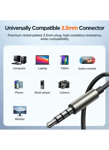 1.2m 3.5mm Wired Series In-Ear Metal Wired Earbuds JR-EW03 - Silver