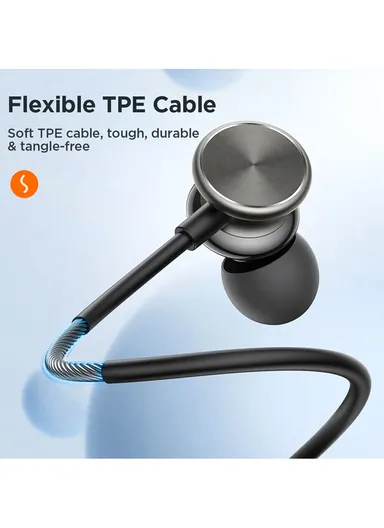 1.2m 3.5mm Wired Series In-Ear Metal Wired Earbuds JR-EW03 - Silver