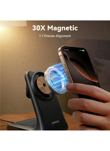 15W 3 in 1 Magnetic Wireless Charging Stand for iPhone / Apple Watch / Airpods JR-W15