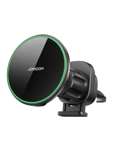 15W Magnetic Wireless Car Charger Holder JR-ZS412 - Black