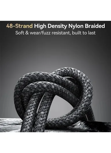 1.2m Unlimited Series 3A Fast Charging Data Cable Type-C to Lightning With Magnetic Clip S-A50 - Dark Gray