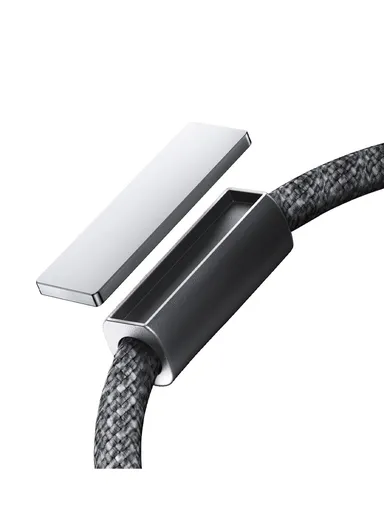 1.2m Unlimited Series 3A Fast Charging Data Cable Type-C to Lightning With Magnetic Clip S-A50 - Dark Gray