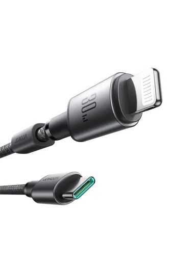 1.2m Unlimited Series 3A Fast Charging Data Cable Type-C to Lightning With Magnetic Clip S-A50 - Dark Gray