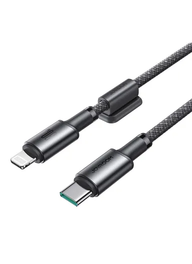 1.2m Unlimited Series 3A Fast Charging Data Cable Type-C to Lightning With Magnetic Clip S-A50 - Dark Gray