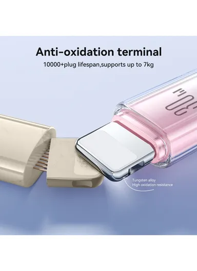 1.2m 30W Crystal-Clear Series 3A Fast Charging Data Cable (Type-C to Lightning) S-A42 - White