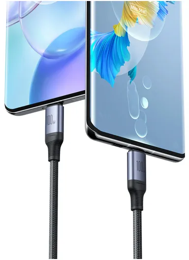 1.5m 100W 6-in-1 Speedy Series Fast Charging Cable USB-A+ Type-C to L+C+M S-A21 - Black