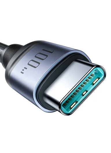 1.5m 100W 6-in-1 Speedy Series Fast Charging Cable USB-A+ Type-C to L+C+M S-A21 - Black