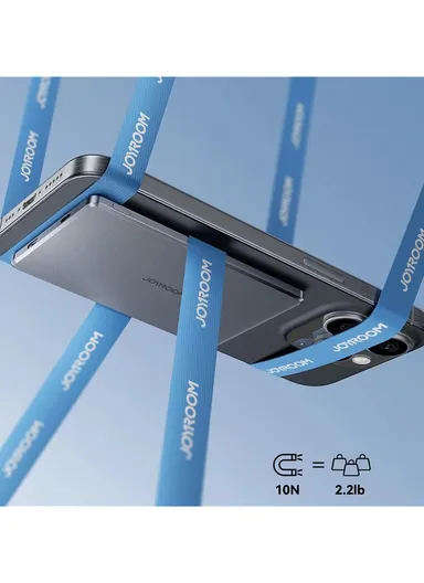 20W 5000mAh Magnetic Wireless &amp; Wired Power Bank with Ring Holder JR-PBM08 - Space Grey