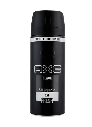 Black Deodorant Body Spray Subtle, Long-Lasting Fragrance with Lemon, Mint &amp; Sandalwood