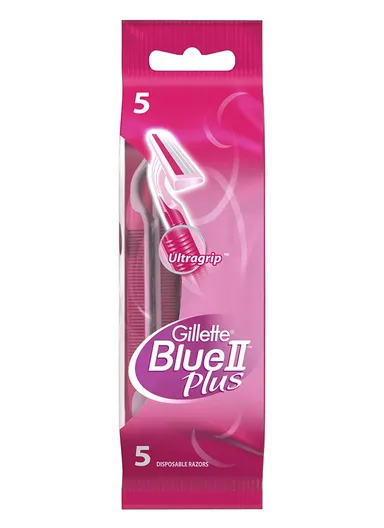 Blue II Plus Disposable Razors Ultra-Thin Double Blades with Moisturizing Strip