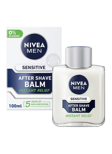 100ml Men's Sensitive After Shave Balm Alcohol-Free, Soothing &amp; Hydrating