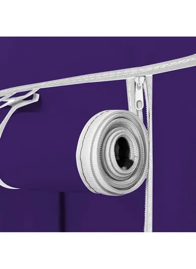 4-Section Non-Woven Fabric Cloth Boxes Cabinet with 2 Hanging Rails, Multi-Use Large Space Dustproof Cloth Boxes Cabinet with Side Cloth 28170 (W170 x D45 x H170)cm - Grey