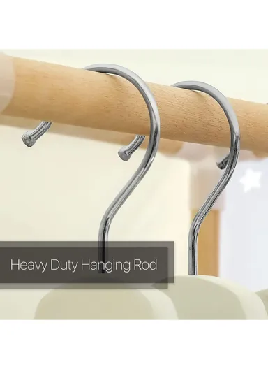 4-Section Non-Woven Fabric Cloth Boxes Cabinet with 2 Hanging Rails, Multi-Use Large Space Dustproof Boxes Cabinet (W168 x D45 x H170)cm - Mixed Patterns Style