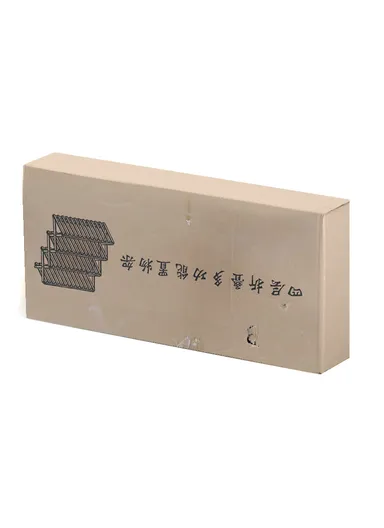 5-Layer Lightweight Free-Installation Folding Storage Rack with Natural Wood Look
