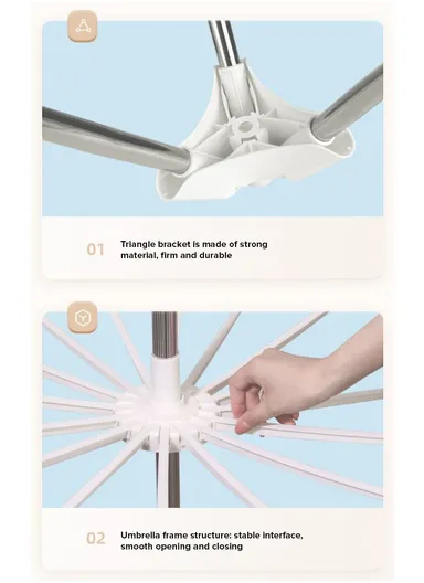 3-Rack Foldable Cylinder Shape Towel Drying Rack, Multi-Use Octopus Leg Clothes Drying Rack (W68.5 x H170)cm - White