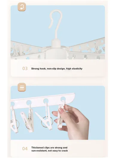 3-Rack Foldable Cylinder Shape Towel Drying Rack, Multi-Use Octopus Leg Clothes Drying Rack (W68.5 x H170)cm - White