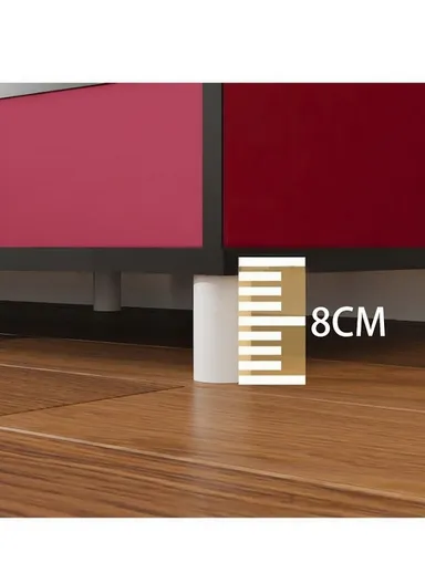 Non-Woven Fabric Cloth Boxes Cabinet with 5 Hanging Rail, Multi-Use Large Space Dustproof Cloth Boxes Cabinet with Side Pocket YH88170C (W170 x D45 x H170)cm - Coffee / Style 3