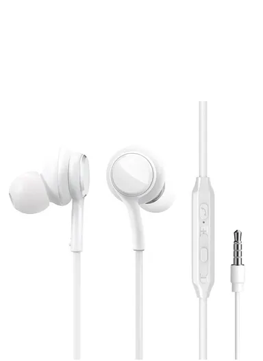 Wired Series In-Ear Earbuds With 1.2m Cord JR-EW02 - White